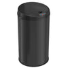 8 Gallon / 30 Liter Round Self-Contained Electric-Motor Sensor Trash Can with AbsorbX (Black)