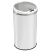8 Gallon / 30 Liter Round Self-Contained Electric-Motor Sensor Trash Can with AbsorbX (White)