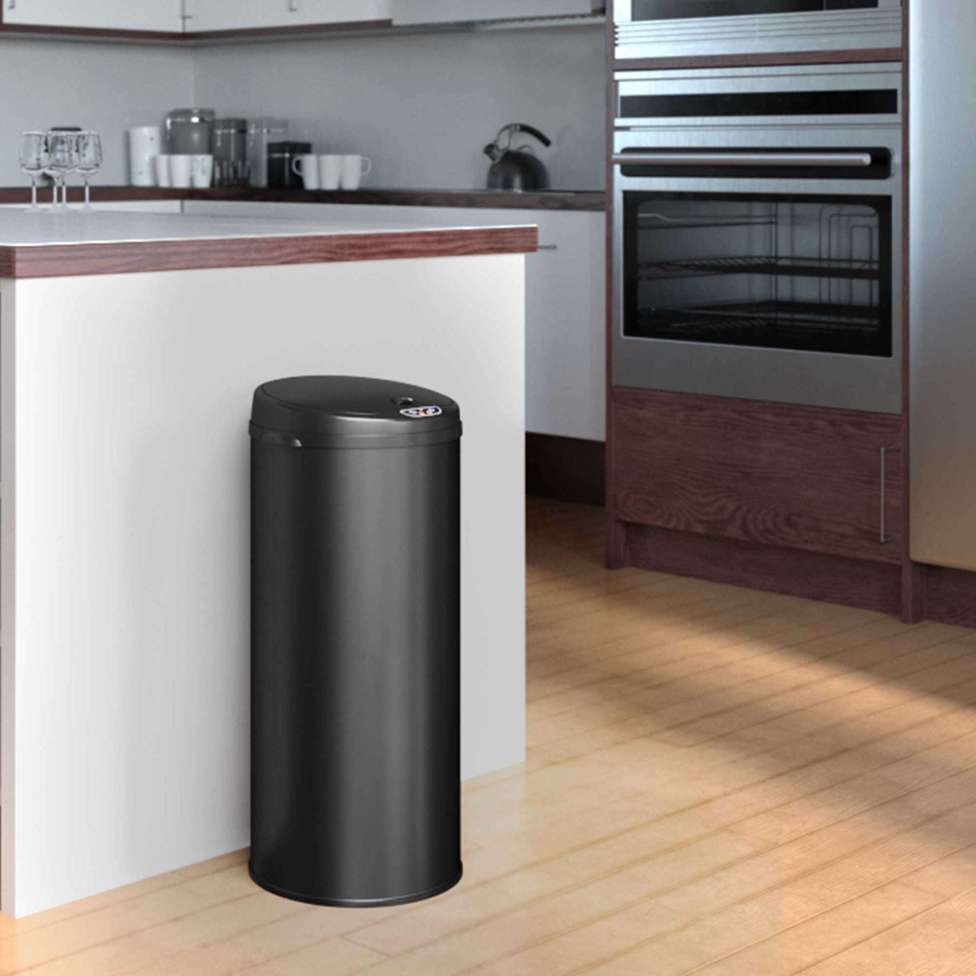 13 Gallon  Black Sensor Trash Can