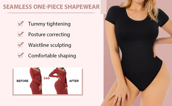 Short Sleeve Tummy Tuck Body Suit