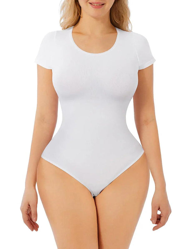Short Sleeve Tummy Tuck Body Suit - Gifts for You 'n Me