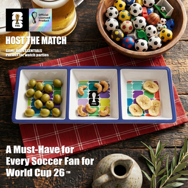 FIFA 2026 Melamine 3 Section Dish