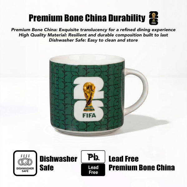 FIFA Trophy Mug 21.9 OZ./650 Ml Color Glaze Bone China