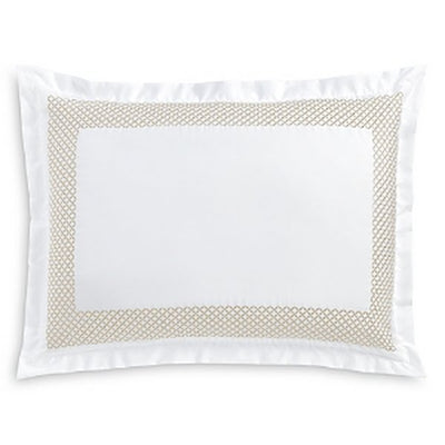 Hudson Park Collection Embroidered Geo Sham