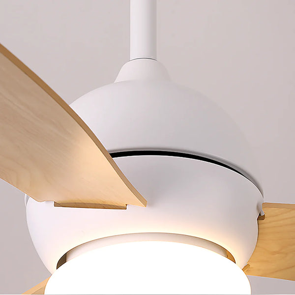 Macaron Wood Art Ceiling Fan Light