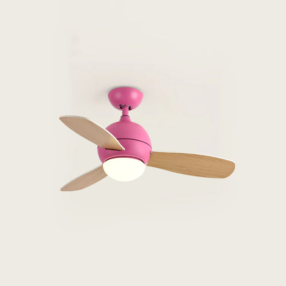 Macaron Wood Art Ceiling Fan Light