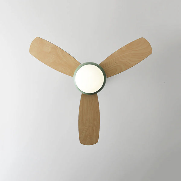 Macaron Wood Art Ceiling Fan Light