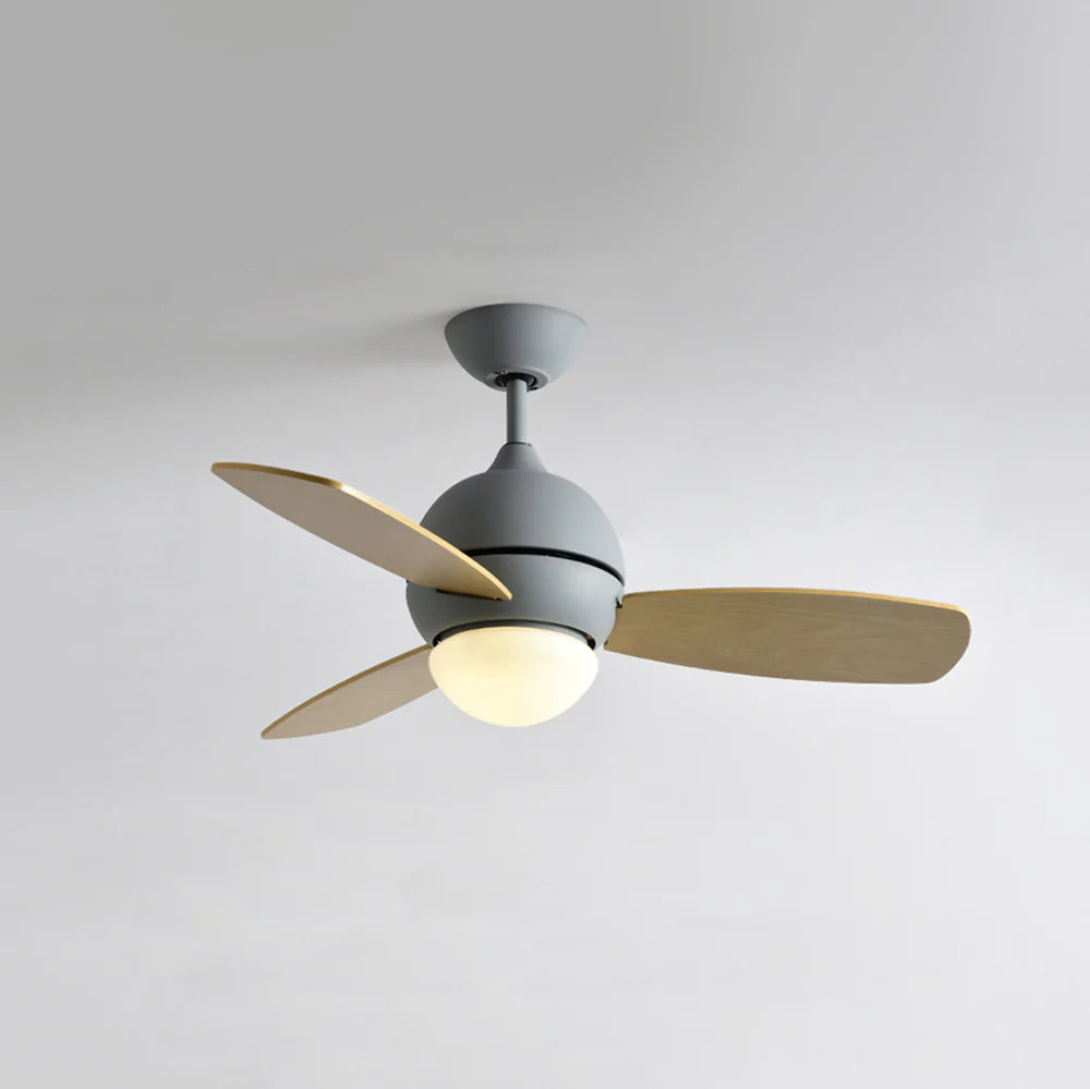 Macaron Wood Art Ceiling Fan Light