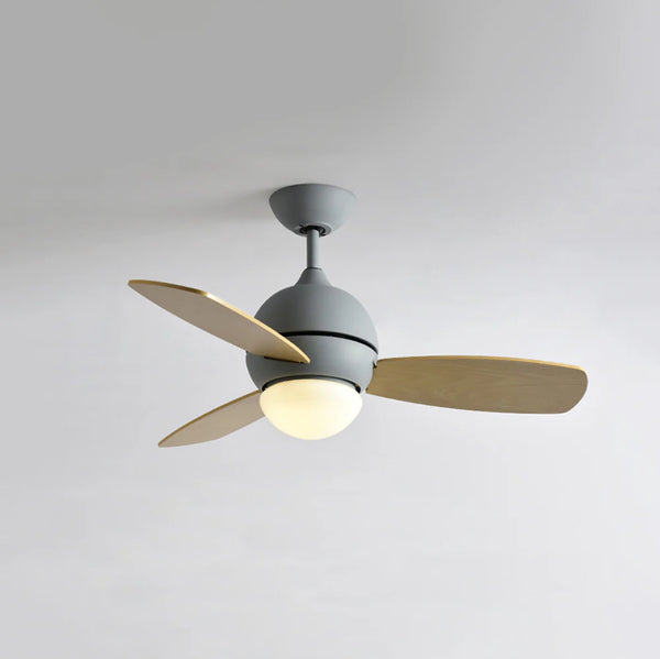 Macaron Wood Art Ceiling Fan Light