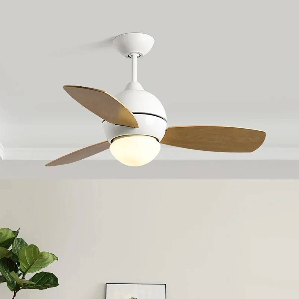 Macaron Wood Art Ceiling Fan Light