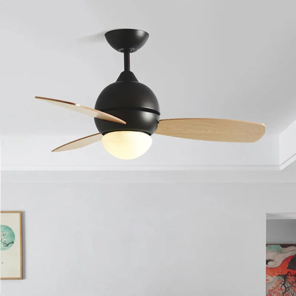 Macaron Wood Art Ceiling Fan Light