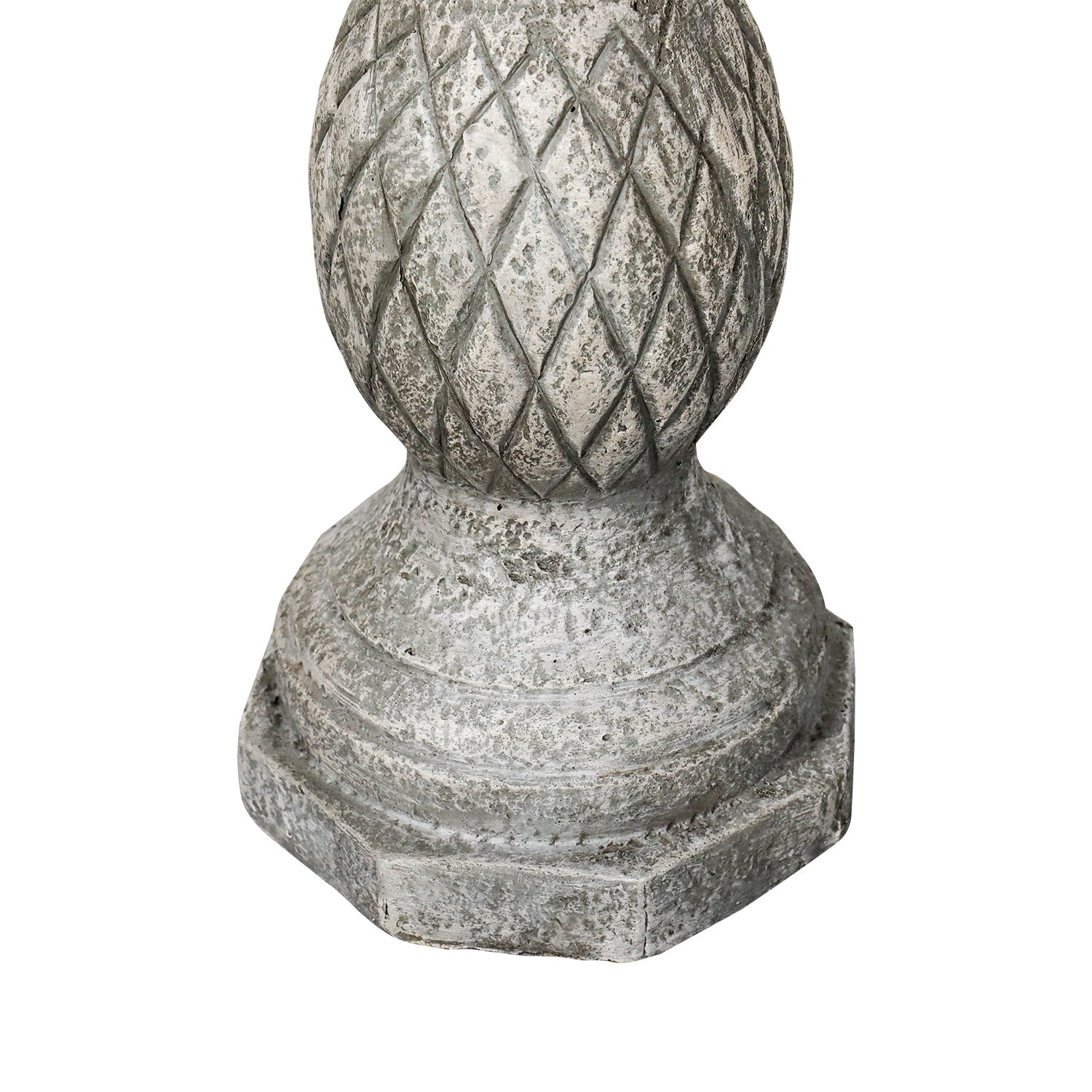 Concrete Pineapple Bird Bath Classical Pedestal 24 Inch
