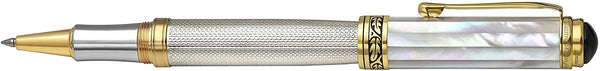 Maestro® 925 Sterling Silver Rollerball Pen - White Mother of Pearl Cap - Gifts for You 'n Me