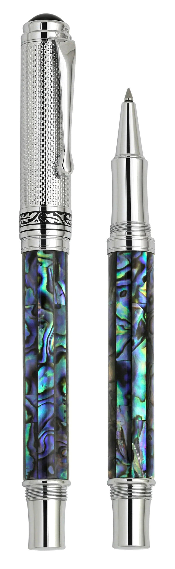 Maestro® Paua Abalone Sea Shell Rollerball Pen - Chrome Plated - Gifts for You 'n Me