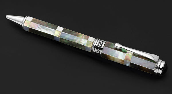 Xezo Maestro® Vintage Collection Ballpoint Pen - Black and White Mother of Pearl
