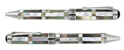 Xezo Maestro® Vintage Collection Ballpoint Pen - Black and White Mother of Pearl