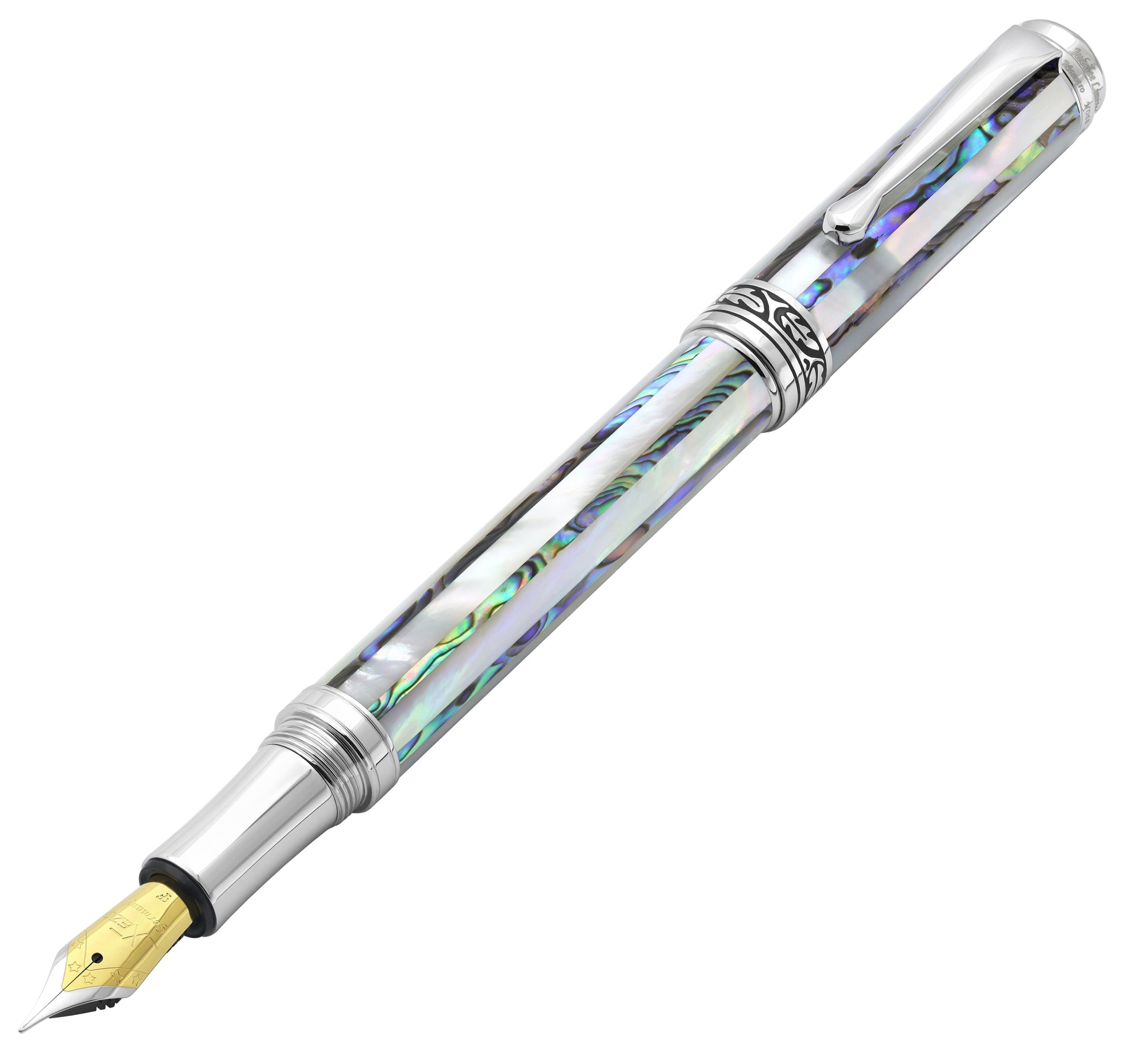 Maestro® Jubilee Mother of Pearl and Abalone Seashell Fine Fountain Pen