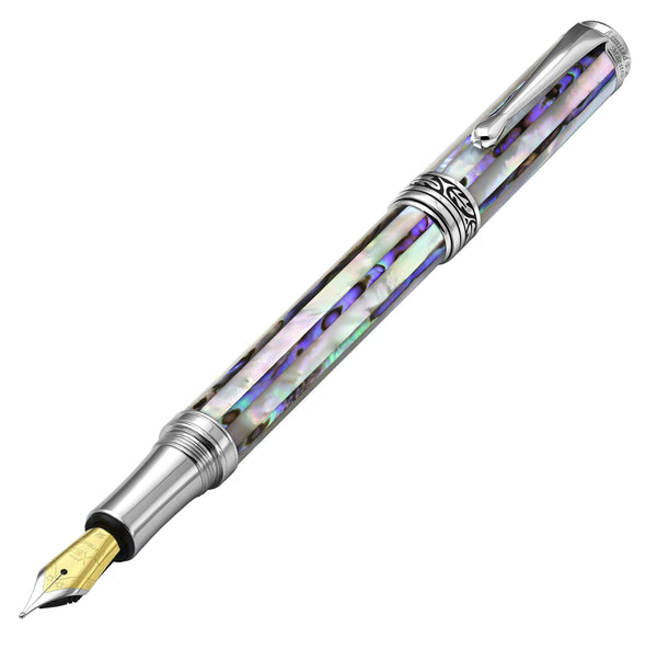 Maestro® Jubilee Mother of Pearl and Abalone Seashell Medium Fountain Pen - Gifts for You 'n Me