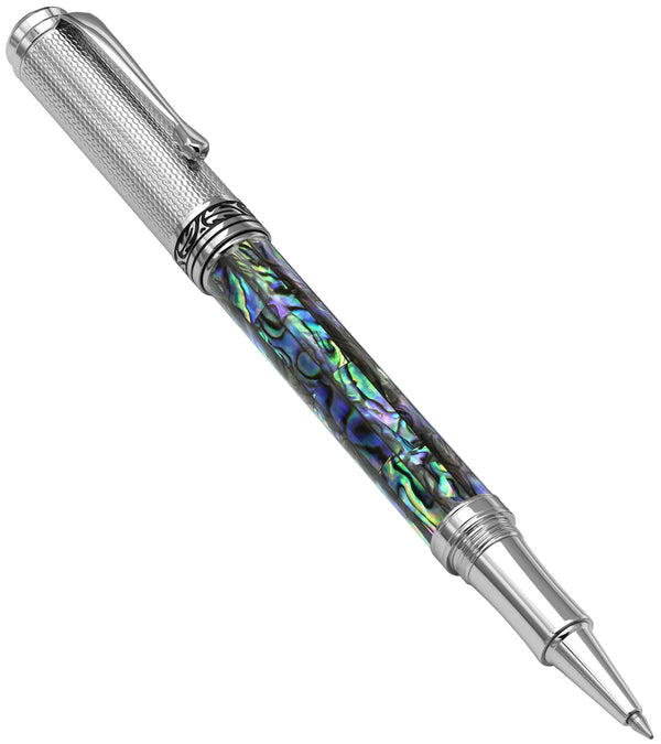 Maestro® Paua Abalone Sea Shell Rollerball Pen - Chrome Plated - Gifts for You 'n Me