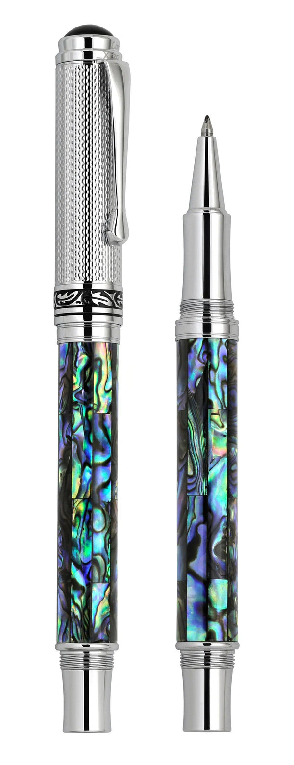 Maestro® Paua Abalone Sea Shell Rollerball Pen - Chrome Plated - Gifts for You 'n Me