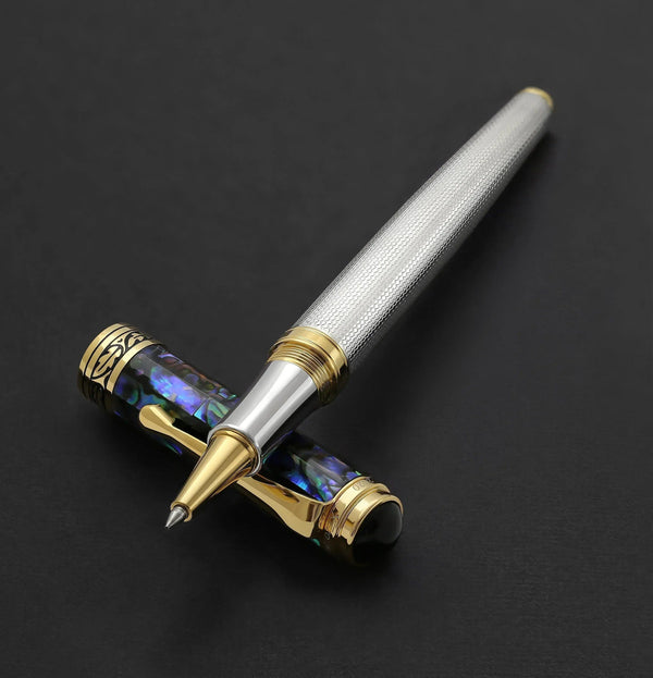Maestro® 925 Sterling Silver Rollerball Pen - Paua Abalone Cap - Gifts for You 'n Me