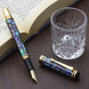 Xezo Maestro® Paua Abalone Sea Shell Fountain Pen (Extra Fine Nib) - 18K Gold Plated