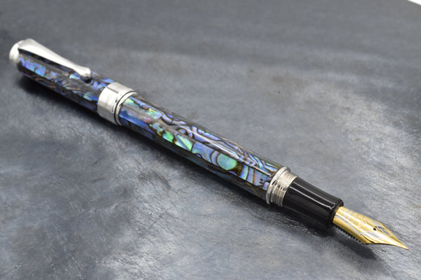 Xezo Maestro® Paua Abalone Sea Shell Fountain Pen (Extra Fine Nib)