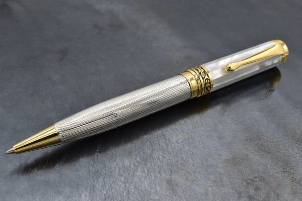 Maestro® 925 Sterling Silver Ballpoint Pen - White Mother of Pearl Cap - Gifts for You 'n Me