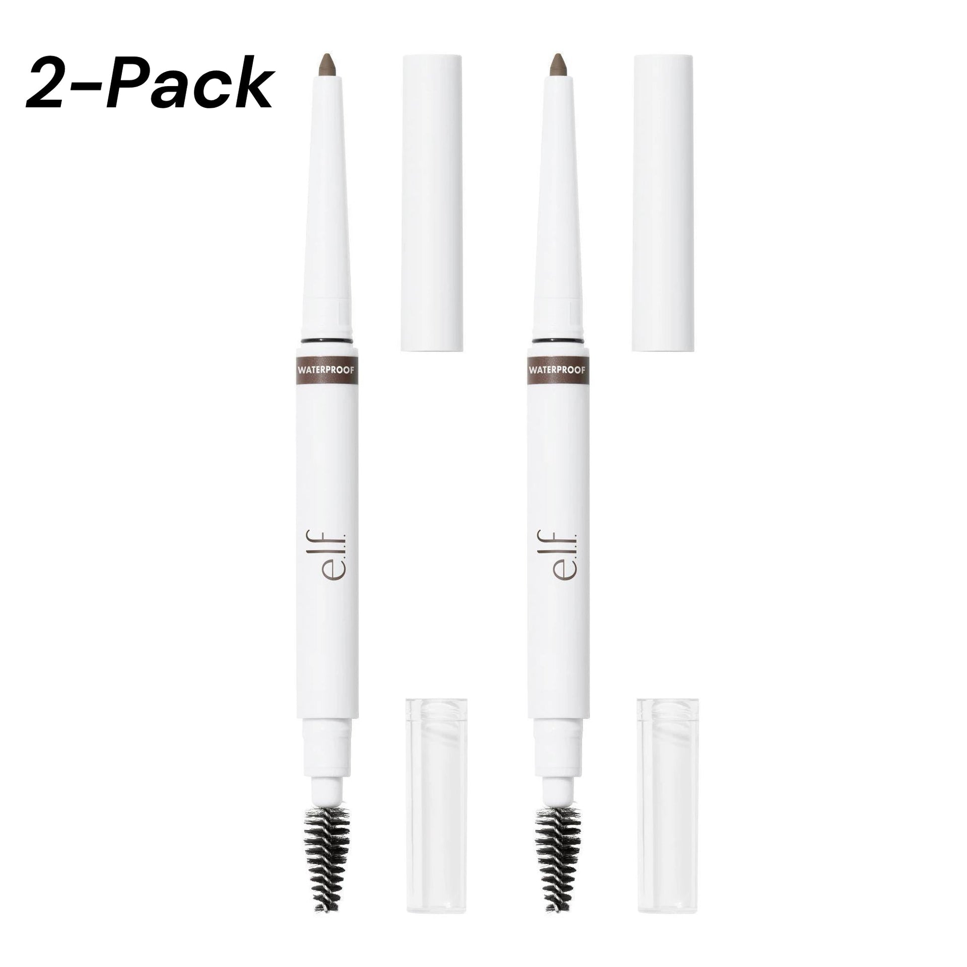 2-PACK e.l.f. Instant Lift Waterproof Brow Pencil - Deep Brown - 0.008oz