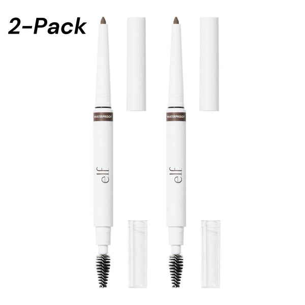 2-PACK e.l.f. Instant Lift Waterproof Brow Pencil - Deep Brown - 0.008oz