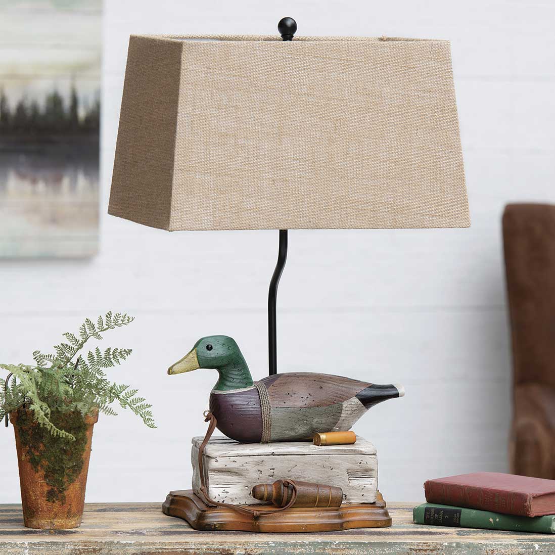 Antique Duck Decoy Table Lamp by Gifts for You 'n Me