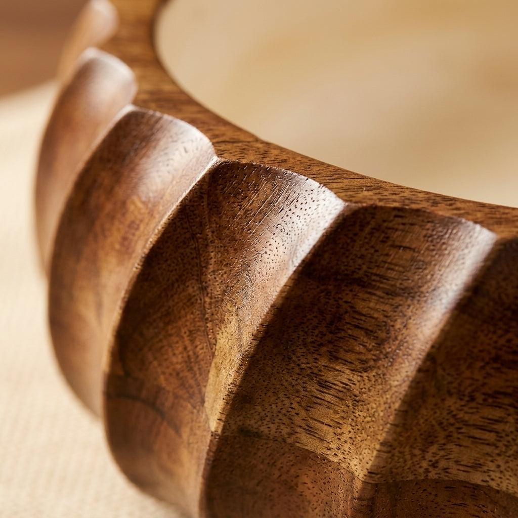 House of Avana Pink Mango Wood Gravy Bowl