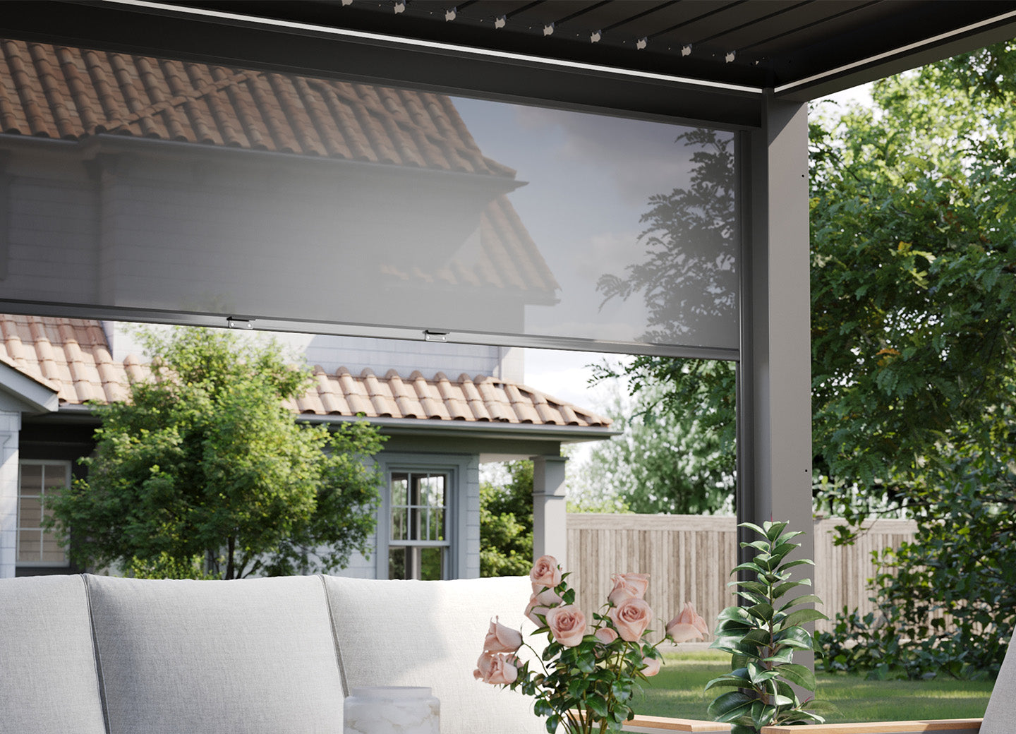 Manual Roller Shades FlexPatio