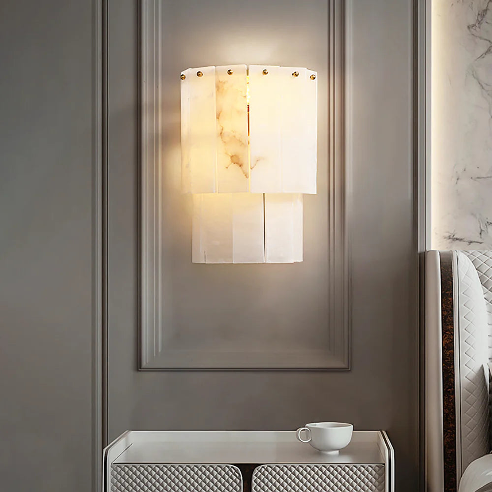 Marble 2 Layer Wall Lamp