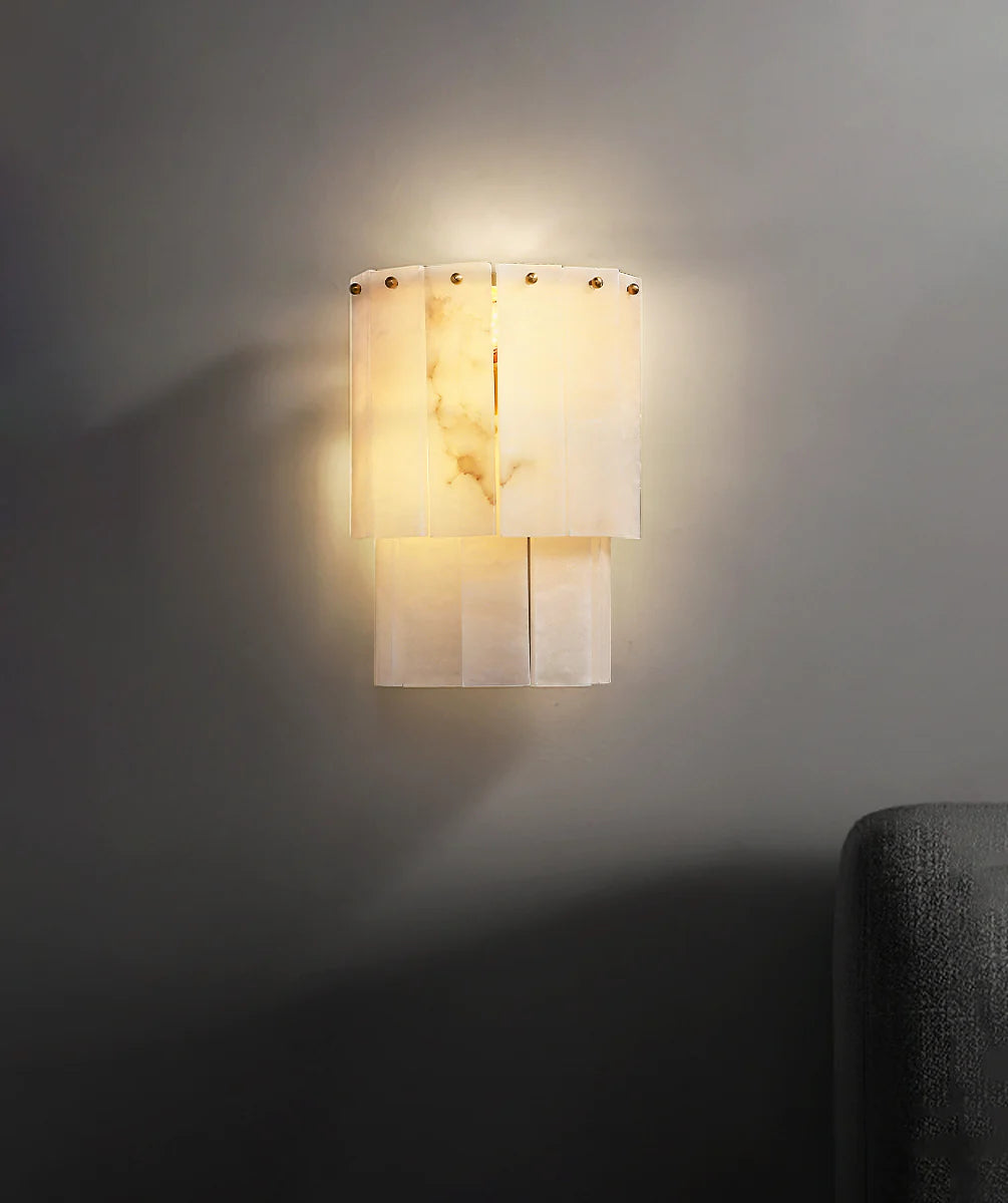 Marble 2 Layer Wall Lamp