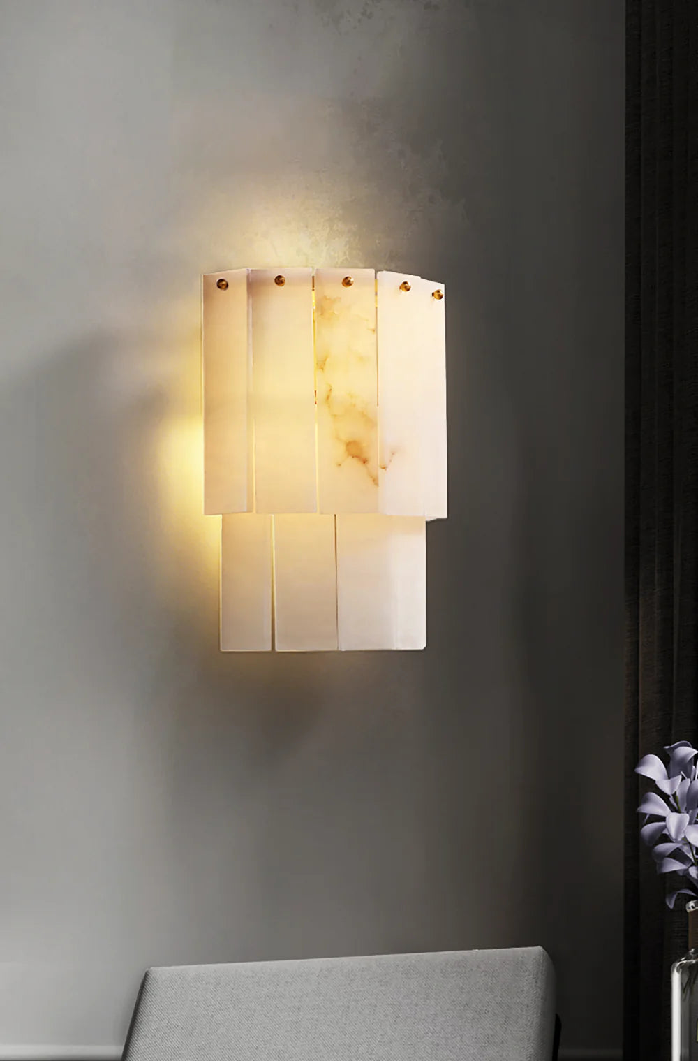 Marble 2 Layer Wall Lamp