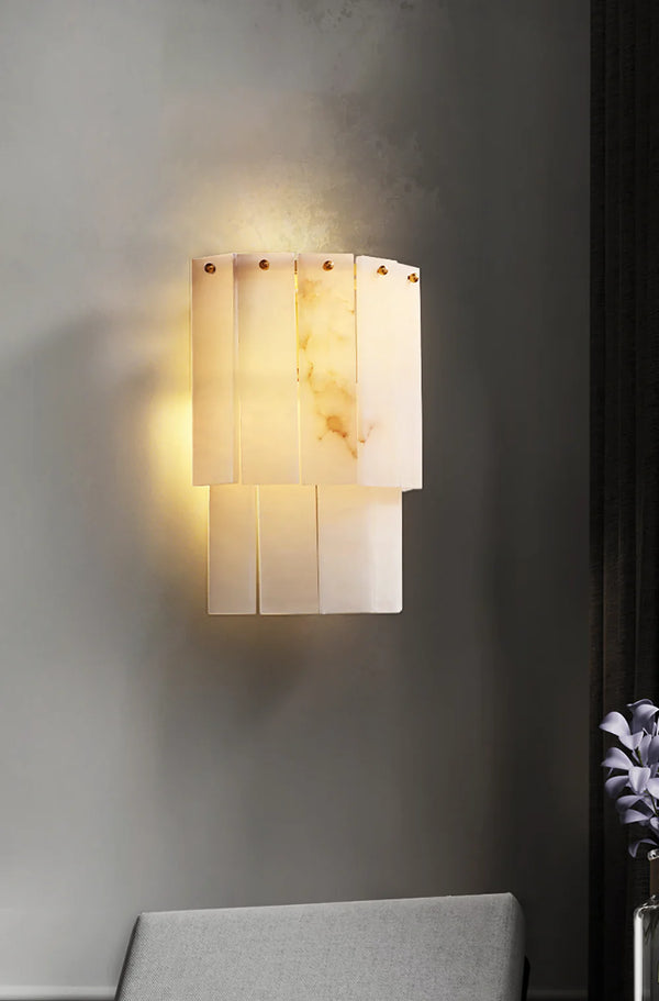 Marble 2 Layer Wall Lamp