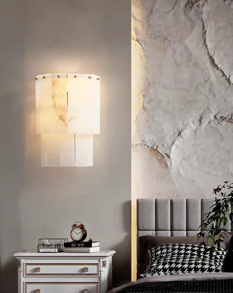 Marble 2 Layer Wall Lamp