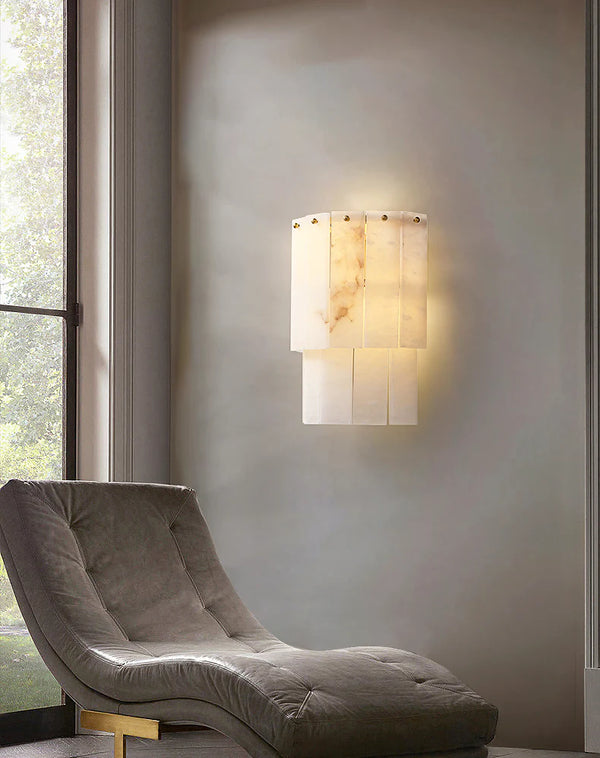 Marble 2 Layer Wall Lamp