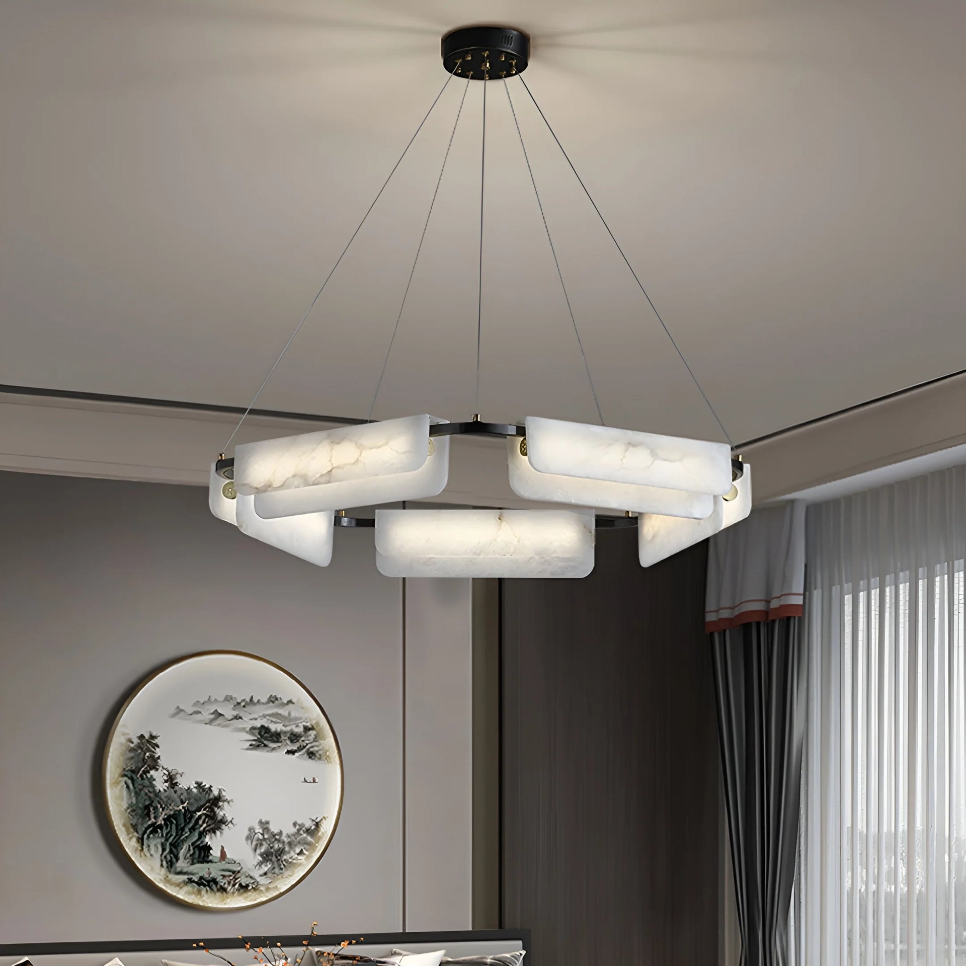 Alabaster Modern Chandelier