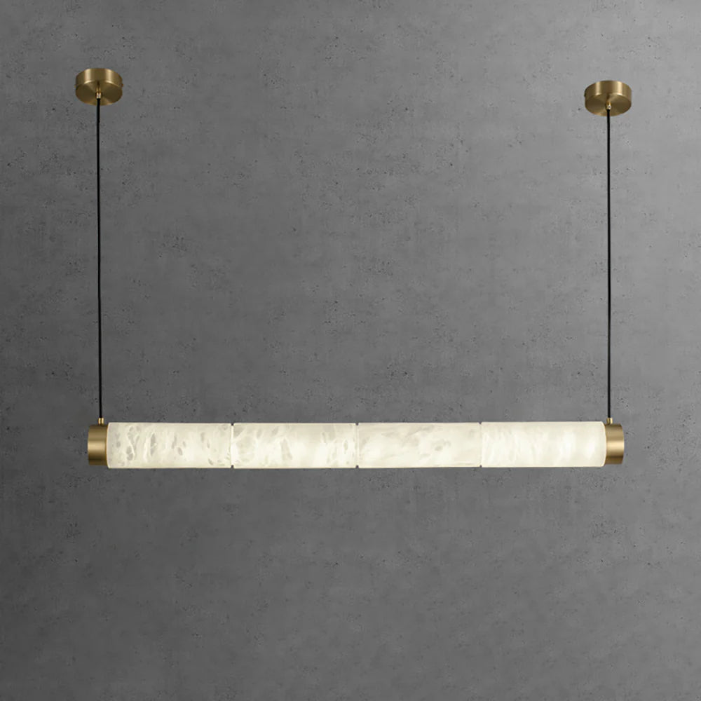 Strip Alabaster Chandelier