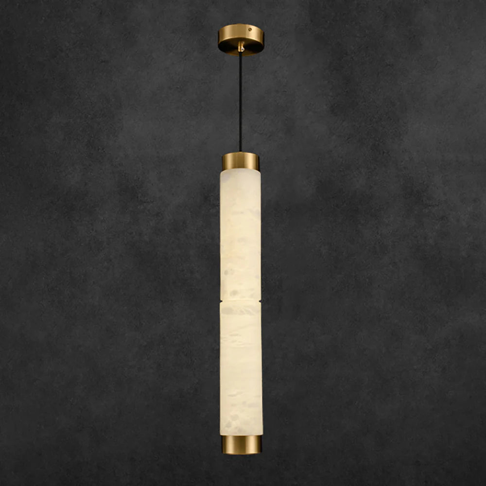 Strip Alabaster Chandelier