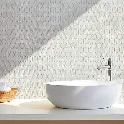 Palia White Dolomite Mosaic Tile 2
