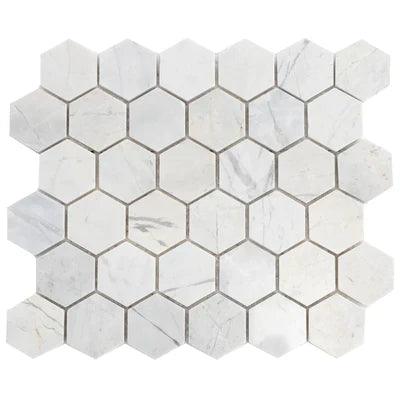 Palia White Dolomite Mosaic Tile 2