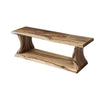 Maren Modern Rustic Solid Wood Shoe Rack - Natural Oak / 30″W × 10″D × 24″H