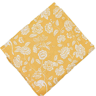 Marigold Flora Parlour Premium Linen Tablecloth