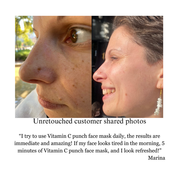 Vitamin C Punch,IMMEDIATE BRIGHTENING FACE MASK,  pH balanced formula