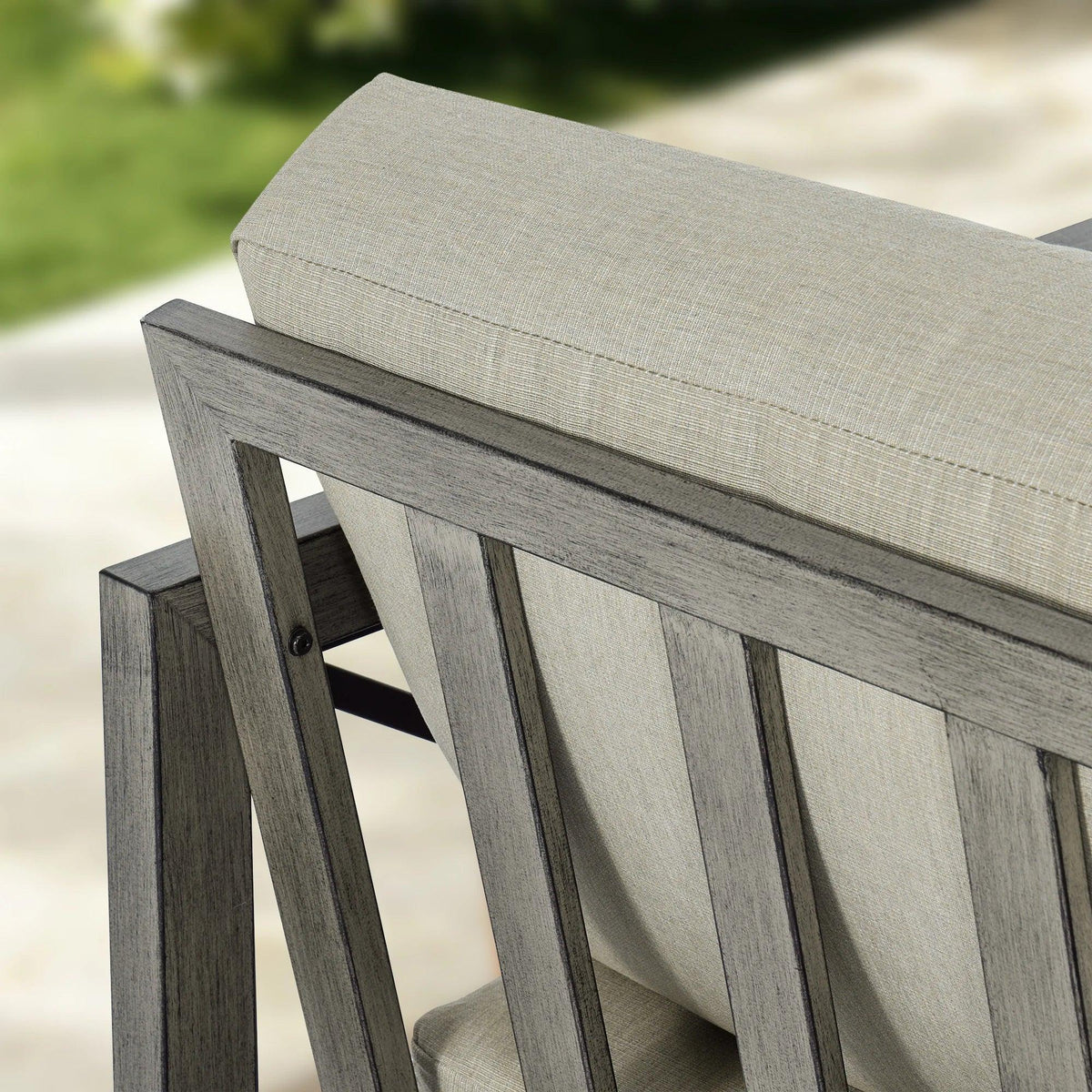 Marindo 5-Piece Backyard Lounge Seating Set with Composite Concrete Table