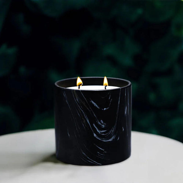 Unscented Black Marquina Candle 17oz - Gifts for You 'n Me