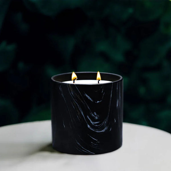 Natural Vanilla Orchid Black Marquina Candle 17oz - Gifts for You 'n Me